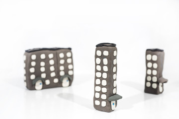 Abstract photo of buildings works.