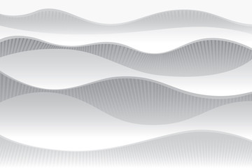 White abstract wave background. Vector illustration