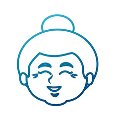 Cute grandmother cartoon icon vector illustration graphic design
