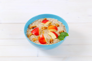 bowl of oatmeal porridge