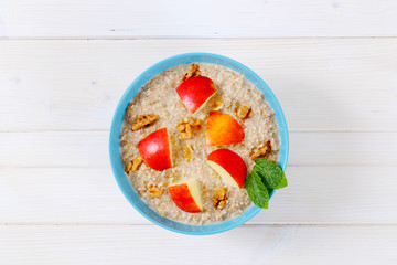 bowl of oatmeal porridge