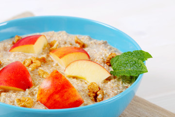 bowl of oatmeal porridge