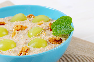 bowl of oatmeal porridge