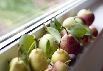 Apples and pears on the