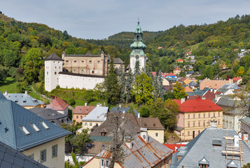 Obraz premium Banska Stiavnica townscape in Slovakia.