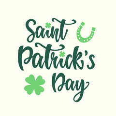 Saint Patrick's Day greeting poster
