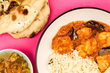 Chicken Madras Curry And Basmati Rice