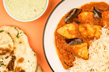 Chicken Madras Curry And Basmati Rice