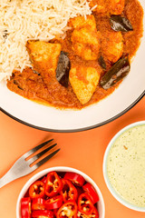 Chicken Madras Curry And Basmati Rice