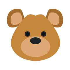 Cute teddy bear icon vector illustration graphic design