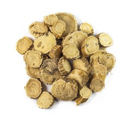 Radix Sophorae flavescentis, chinese herbal medicine isolated. Ku Shen