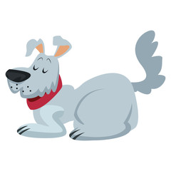 Obraz na płótnie Canvas Dog pet cartoon icon vector illustration graphic design