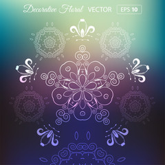 Vector floral background, illustration