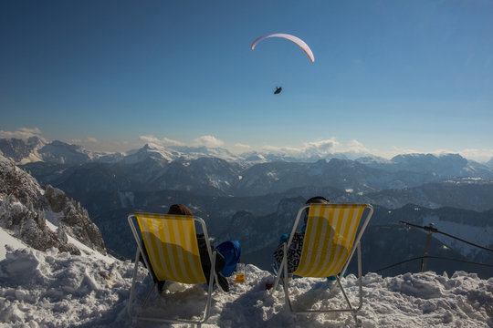 Gliding in Austrian Alps