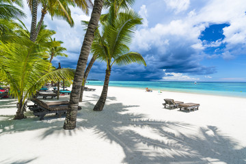 Trou aux biches, public beach at Mauritius islands, Africa