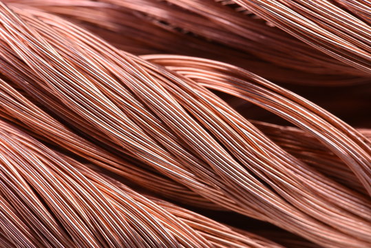 Swirl of copper wire