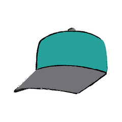 baseball cap sport fashion clothing head vector illustration