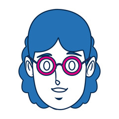 woman face employee worker person character vector illustration