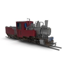 Fototapeta premium 3d illustration of vintage train. 