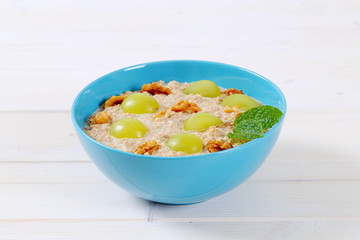 bowl of oatmeal porridge