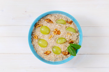 bowl of oatmeal porridge