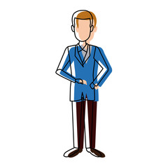 Fototapeta premium doctor medical staff standing character vector illustration