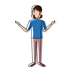 portrait of happy male painter artist painting with brush standing vector illustration