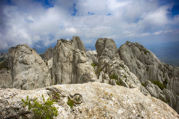 Tulove grede, part of Velebit mountain in Croatia, landscape