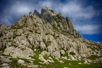 Tulove grede, part of Velebit mountain in Croatia, landscape