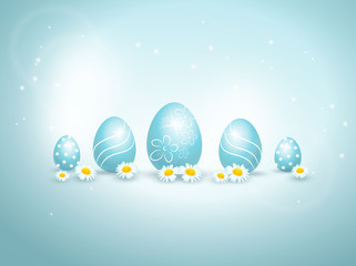 Easter background decorated with easter egg