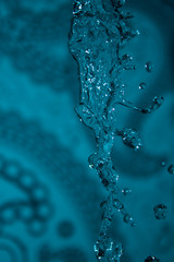 Water droplets on an abstract background