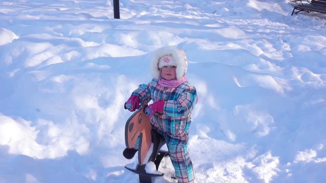 Little Girl on Ice