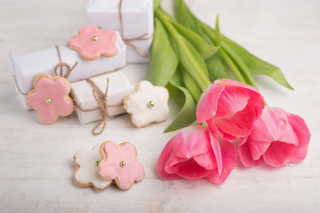 cookies and flowers