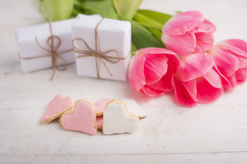 cookies and tulips