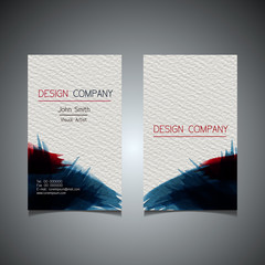 Business card template with an elegant design