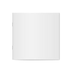 Vector mockup of booklet cover isolated.