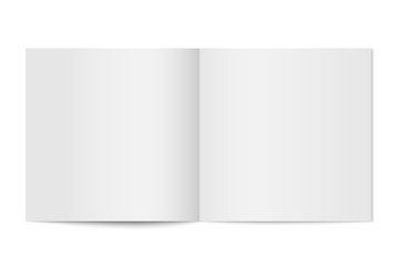 Vector mockup of booklet cover isolated.