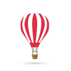 Fototapeta premium Ikona balon na gorące powietrze