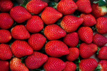 Fresh Strawberries Background