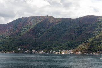 Fototapeta premium mountain in the town of Perast in Montenegro