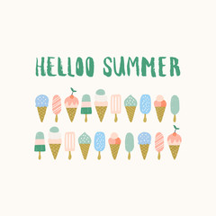 Hello summer card