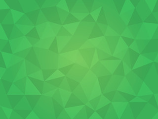 Green abstract polygonal background. 