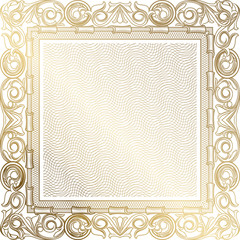 Golden vintage frame