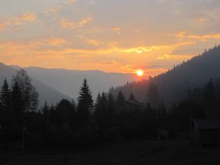 Obraz premium Prykarpattya. Ivano-Frankivsk region. Ukraine