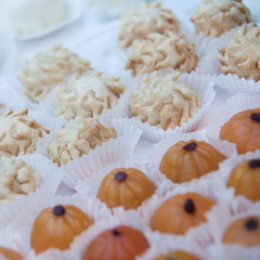 small round cakes cooked for tea or coffee