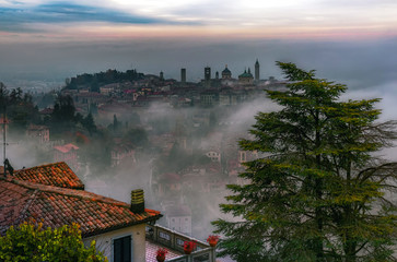 Foggy Bergamo