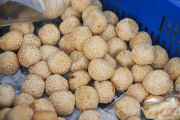 Sweet treats at an outdoor market in Bali