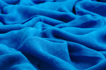 Dark blue drape soft fabric