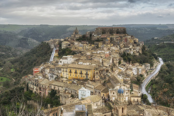 Fototapeta premium Ancient town Ragusa. Sicily. Italy.