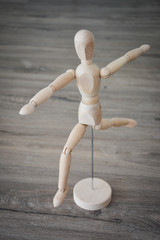 Yoga Asana Wooden Mannequin